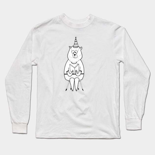 Bear Long Sleeve T-Shirt by coclodesign